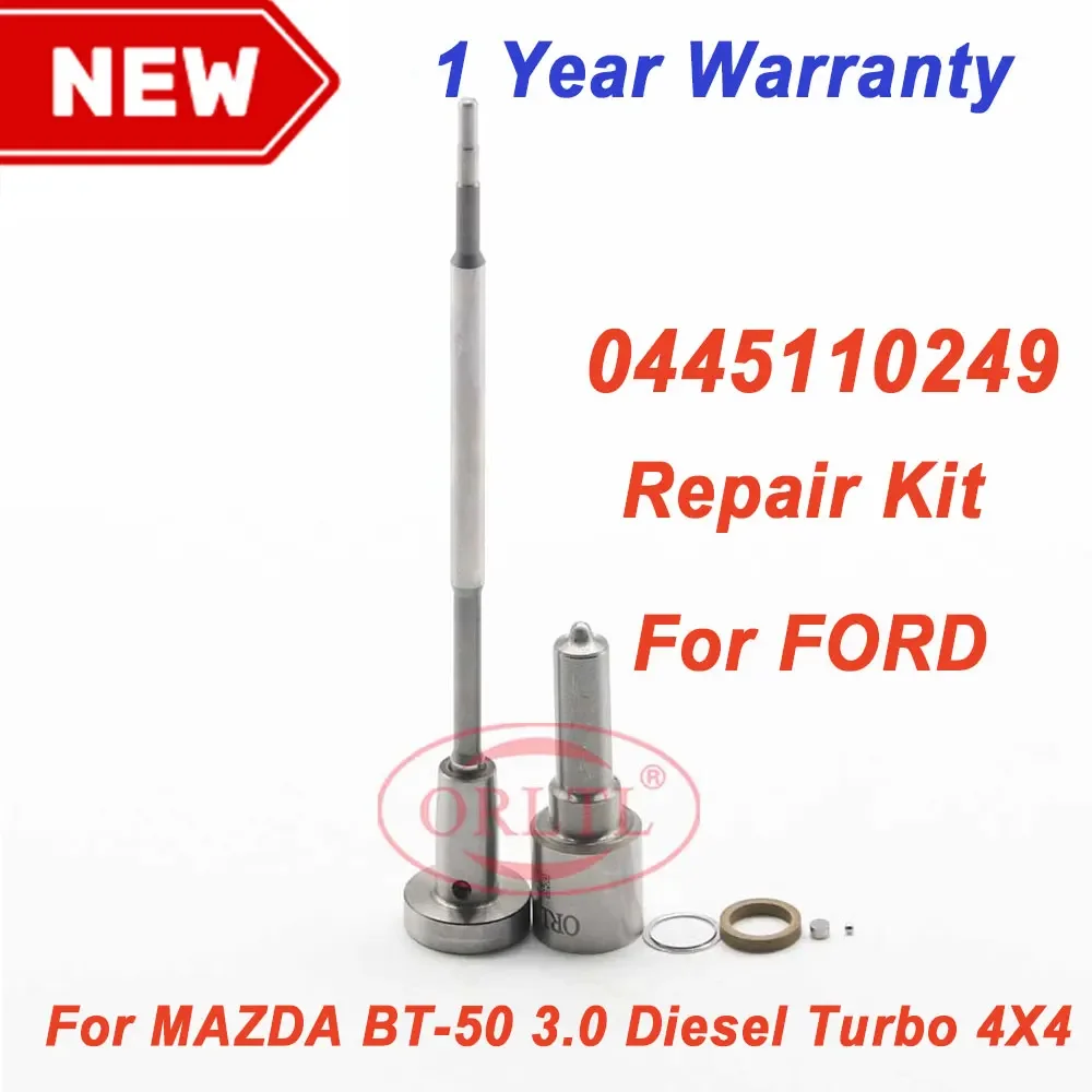 

0445110249 Diesel Injector Overhaul Repair Kits Nozzle DLLA155P1514 Valve F00VC01349 for FORD MAZDA 0 445 110 249