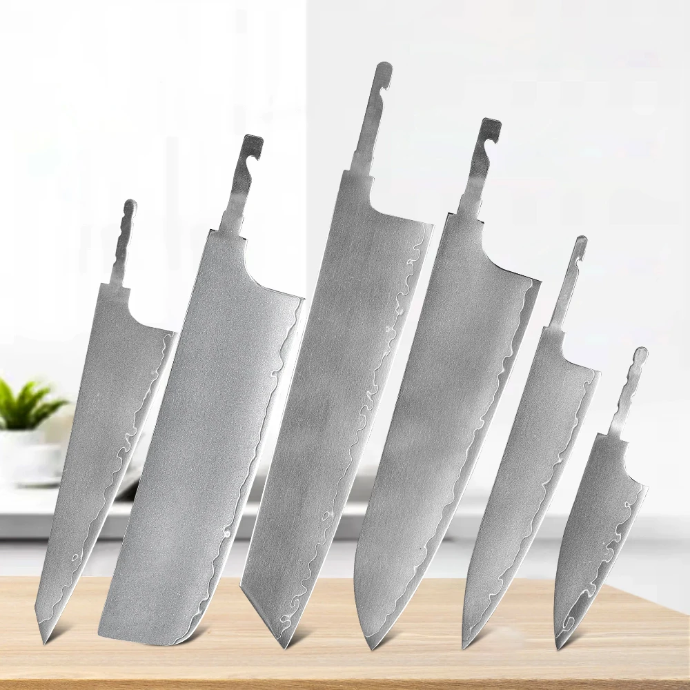 DASHWAY Japanese Hand Forged Chef Knives Full Tang Blank Blade 3 Layer Composite Steel Kitchen Knife DIY Making Handmade Knife