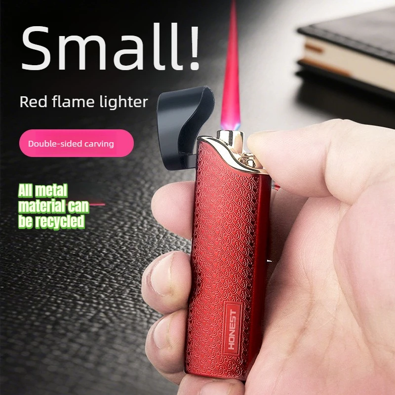 Briquet gonflable Ultra-fin et coupe-vent, Mini briquet Portable haut de gamme pour hommes, accessoires pour cigarettes
