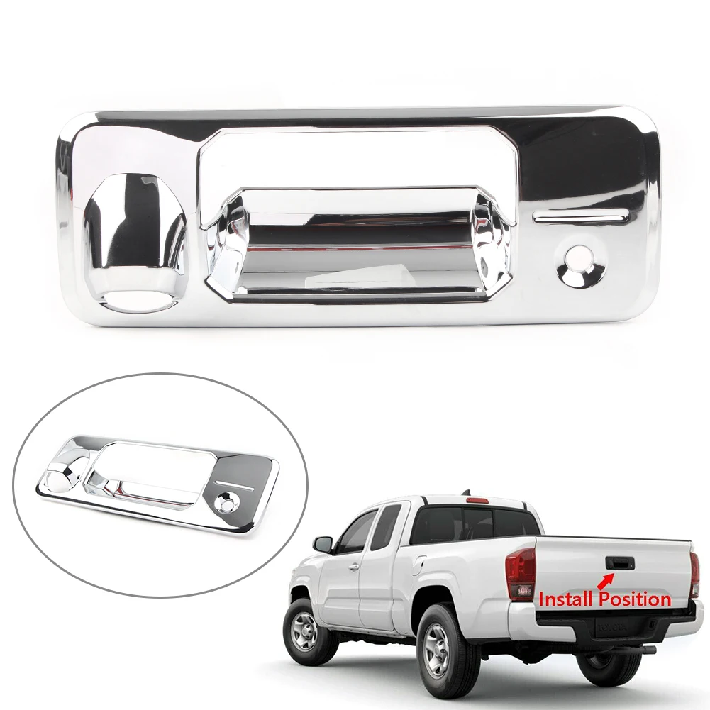 Chrome Car Rear Door Bowl Handle Cover Trim For Toyota Tacoma 2015 2016 2017 2018 2019 2020 2021 2022 2023