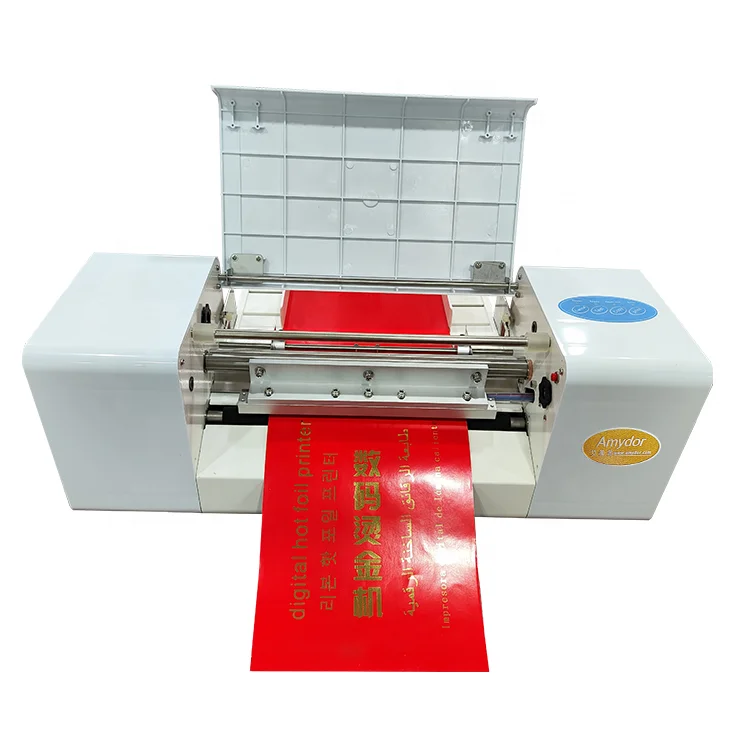 

Amydor Factory Sale AMD360A Single Sheet Papers Feed Digital Foil Printer