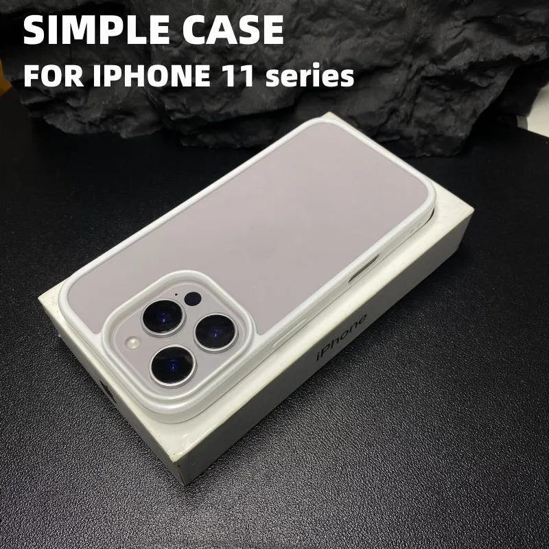 Transparent Simple Case For iphone 11 Pro Max candy color Fresh Case Cover For iphone 11 Anti fall phone case shell Advanced