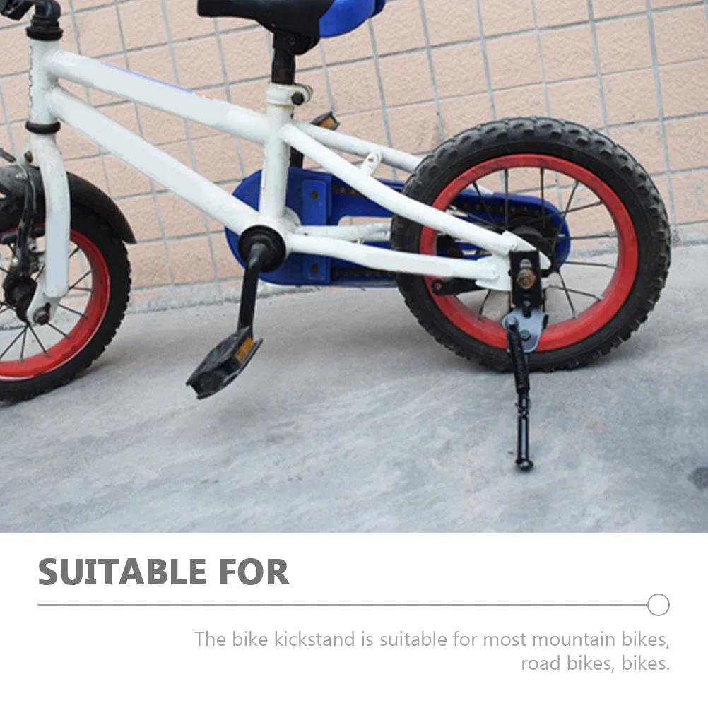 

1 set Aluminum Wear-Resistant Adjustable Bike Kickstand For Mountain Road Bikes Durable Kick Support Frame Stable Structure