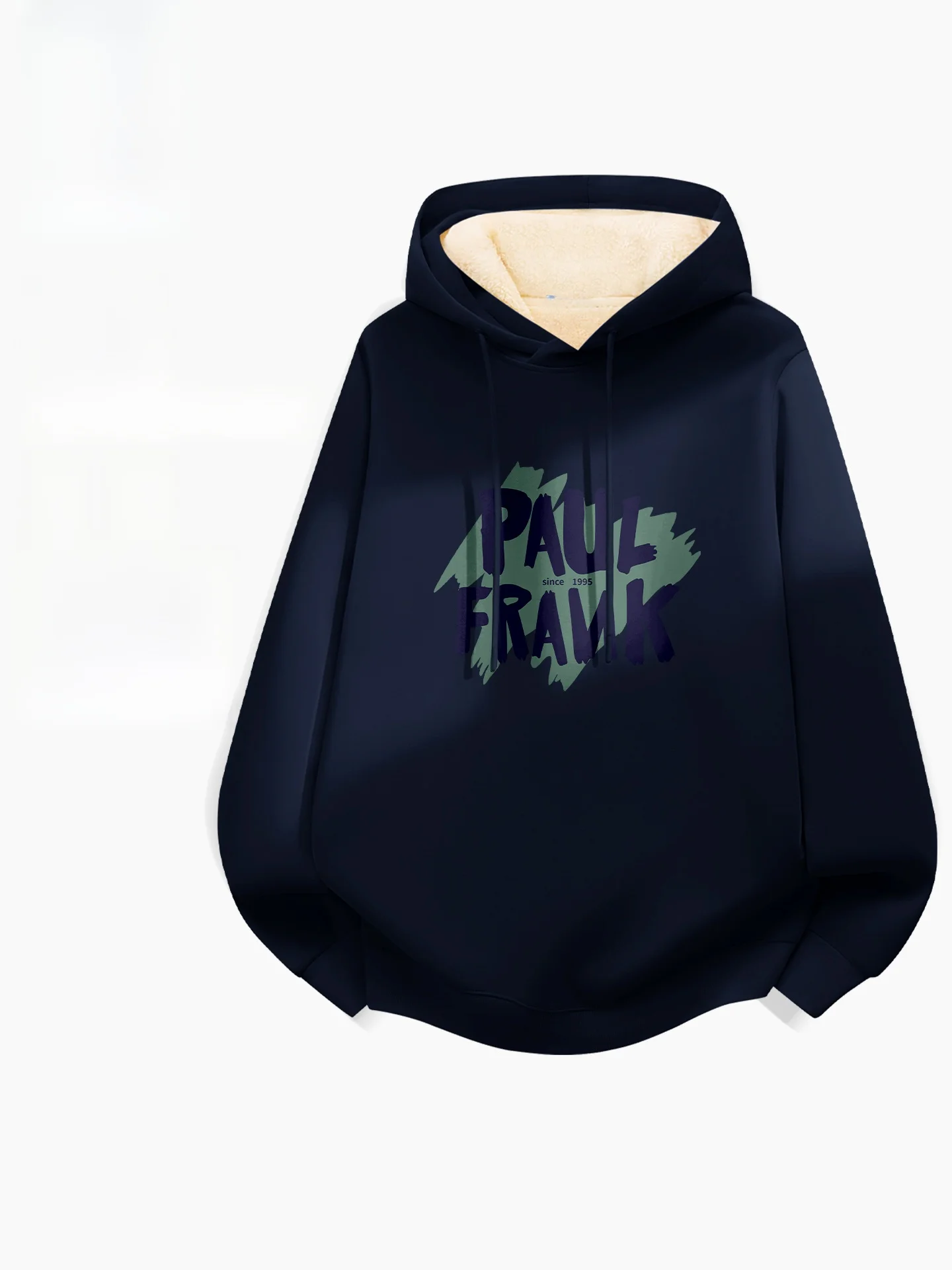 

Men's Hooded Jaet Lamb Velvet Thiened Casual Loose Winter Sweatirt Warm Youthful Faionable Streetwear