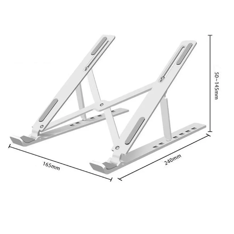 Portable Laptop Stand Foldable ABS Notebook Stand Support Height Adjustable Laptop Riser Holder for Macbook Computer Accessories