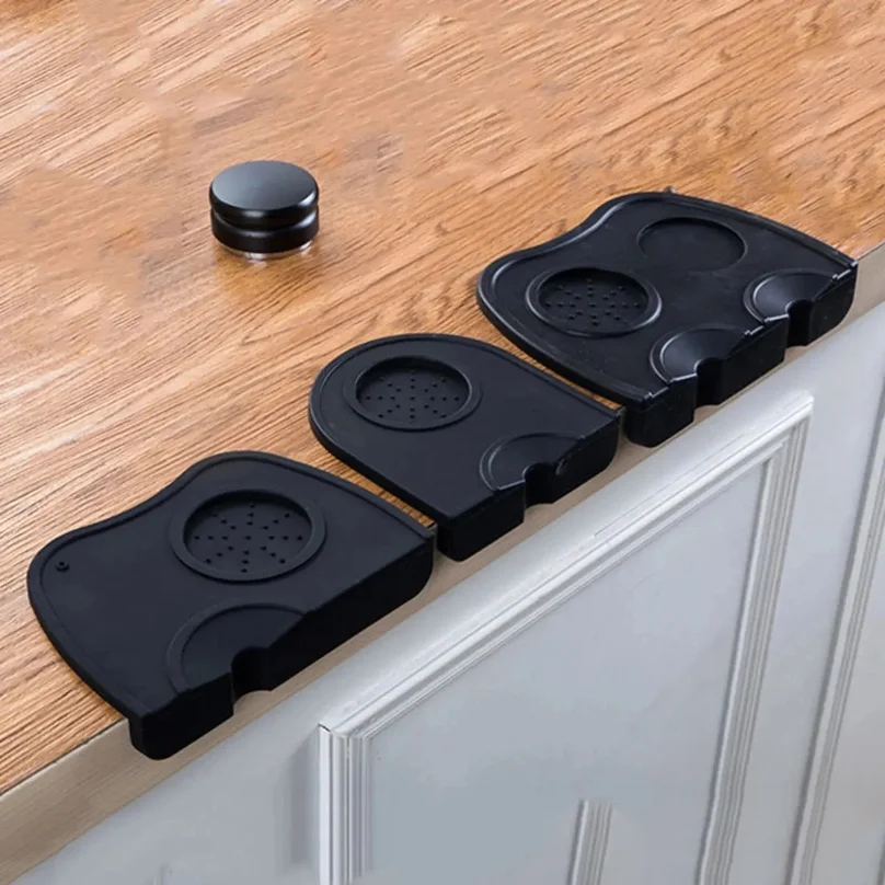 

Espresso Coffee Tampers Mat Station Press Tampering Holder Corner Mat Pad Silicone Coffeeware convenient Tools Tamping Barista