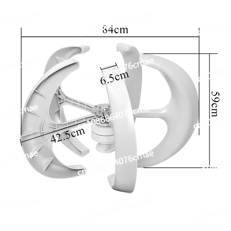 

3000W 24V 48V Vertical Wind Turbine Small Wind Turbine Home Use Low Noise High Efficiency