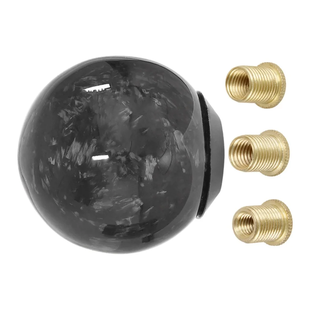 For Forged Carbon Fiber Shift Knob, For Most Manual Transmission Cars Includes 3 Adapters (M8*1.25, For M10*1.25, For M10*1.5)