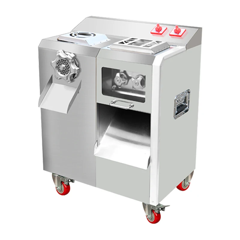 stainless steel frozen meat slicer machine electric automatic meat strip cutting machine meat grinder electric