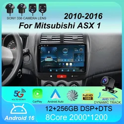 Android 16 Car Radio Carplay For Mitsubishi ASX 1 2010 2011 2012 2013 2014 2015 2016 GPS Multimedia Video Player 2din DVD Stereo