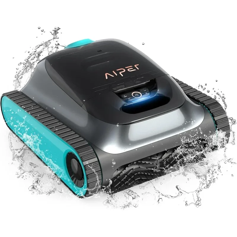 Cordless Robotic Pool Cleaner, Pool Vacuum for Inground Pools, Walls and Waterline Cleaning