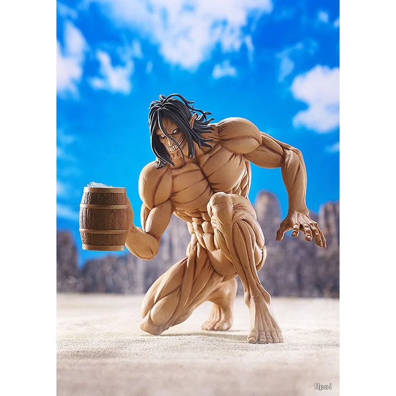 GSC Original POP Attack on Titan Reiner Braun Eren Yeager Worldwide After Party Anime Action Figure Toys For Boys Kids Gifts