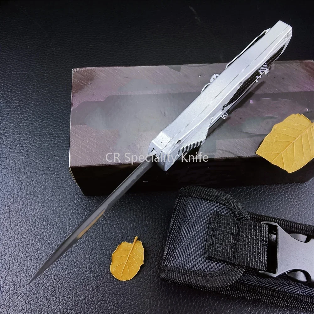 NEW Tactical Knife MICR Pocket Knife 440C Blade Zinc Alloy+Carbon Fiber Handle Camping Hunting Knives Multi EDC Sharp Tool