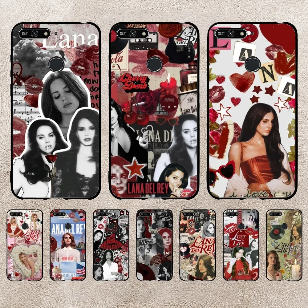 L-Lana Del Rey Singer Phone Case For Xiaomi 11 Redmi Note 11 5G 8T 9A 9 10T Note8Pro Note9 12SUltra Black Case