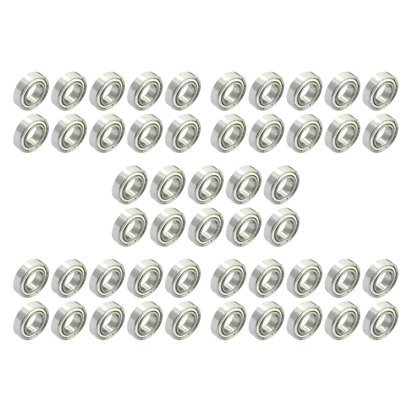 

AFOURT-50Pcs 6800Z 10 X 19 X 5Mm Single Row Shielded Deep Groove Ball Bearing