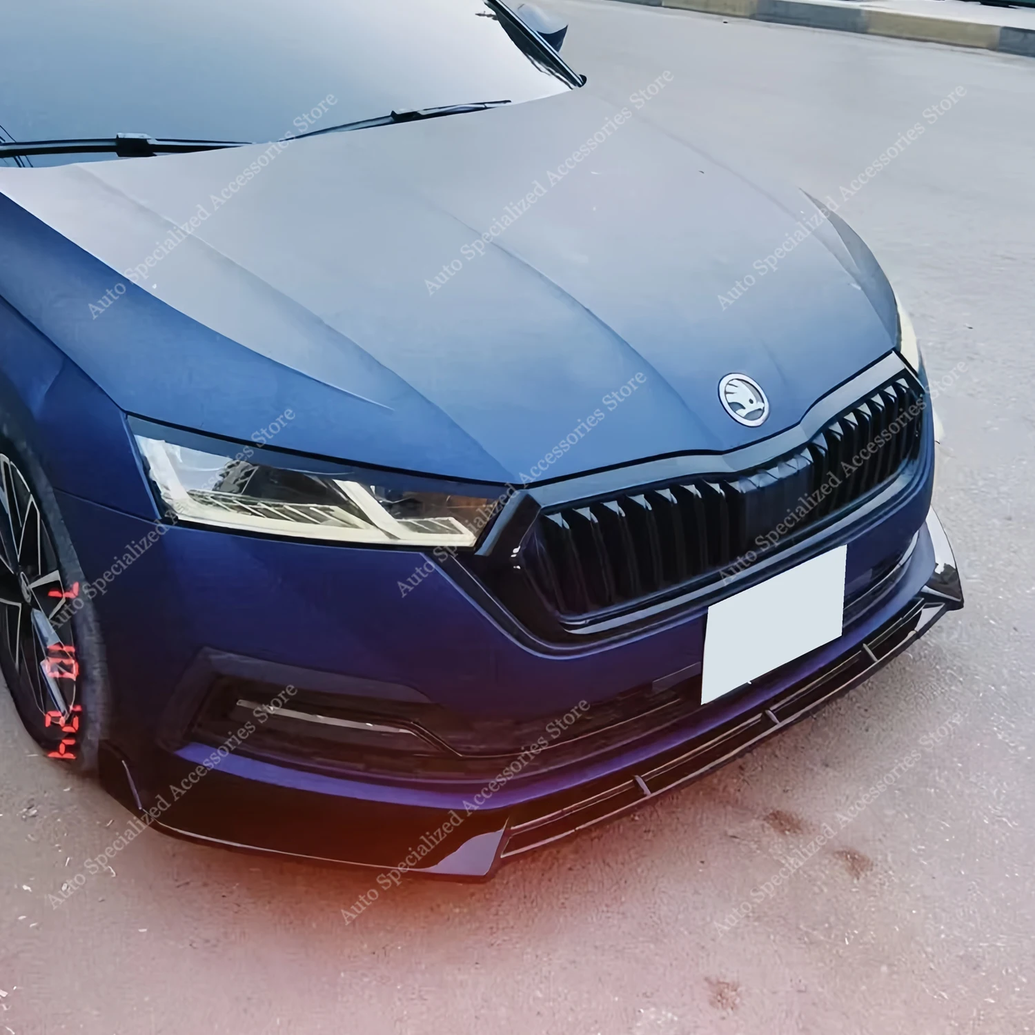 Dla Skoda Octavia A8 Przedni zderzak Spoiler Splitter Dyfuzor Octavia MK4 SN TSI TDI Sportline 2020-2024 Bodykits Tuning