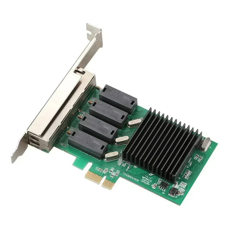 Placa de rede gigabit completa de 4 portas PCIe 1X para porta de rede de servidor de 4 portas EXSI agraciamento sem medo roteamento suave 8111H