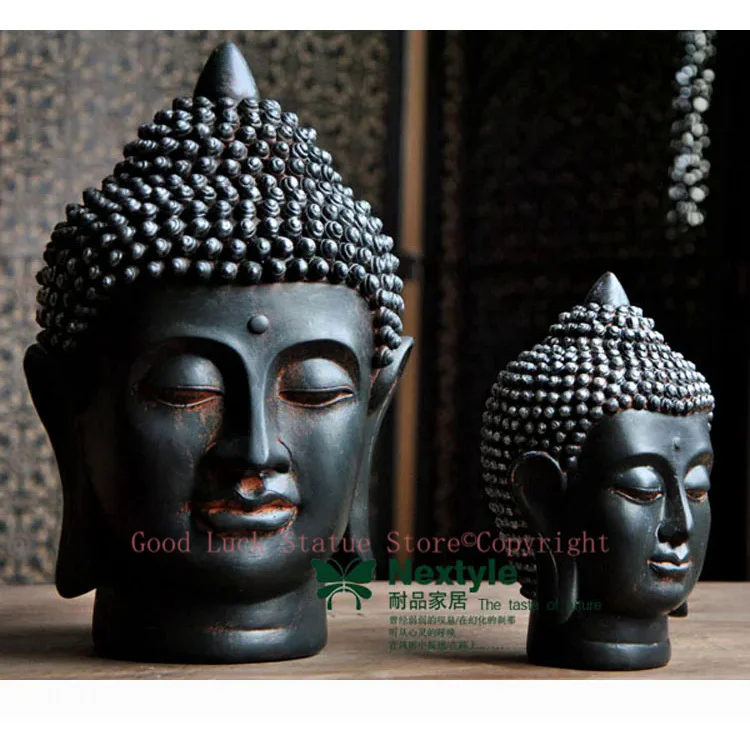 Wholesale Buddhist supplies # bless HOME  Health luck #office shop efficacious Protection Thailand old Retro Buddha statue