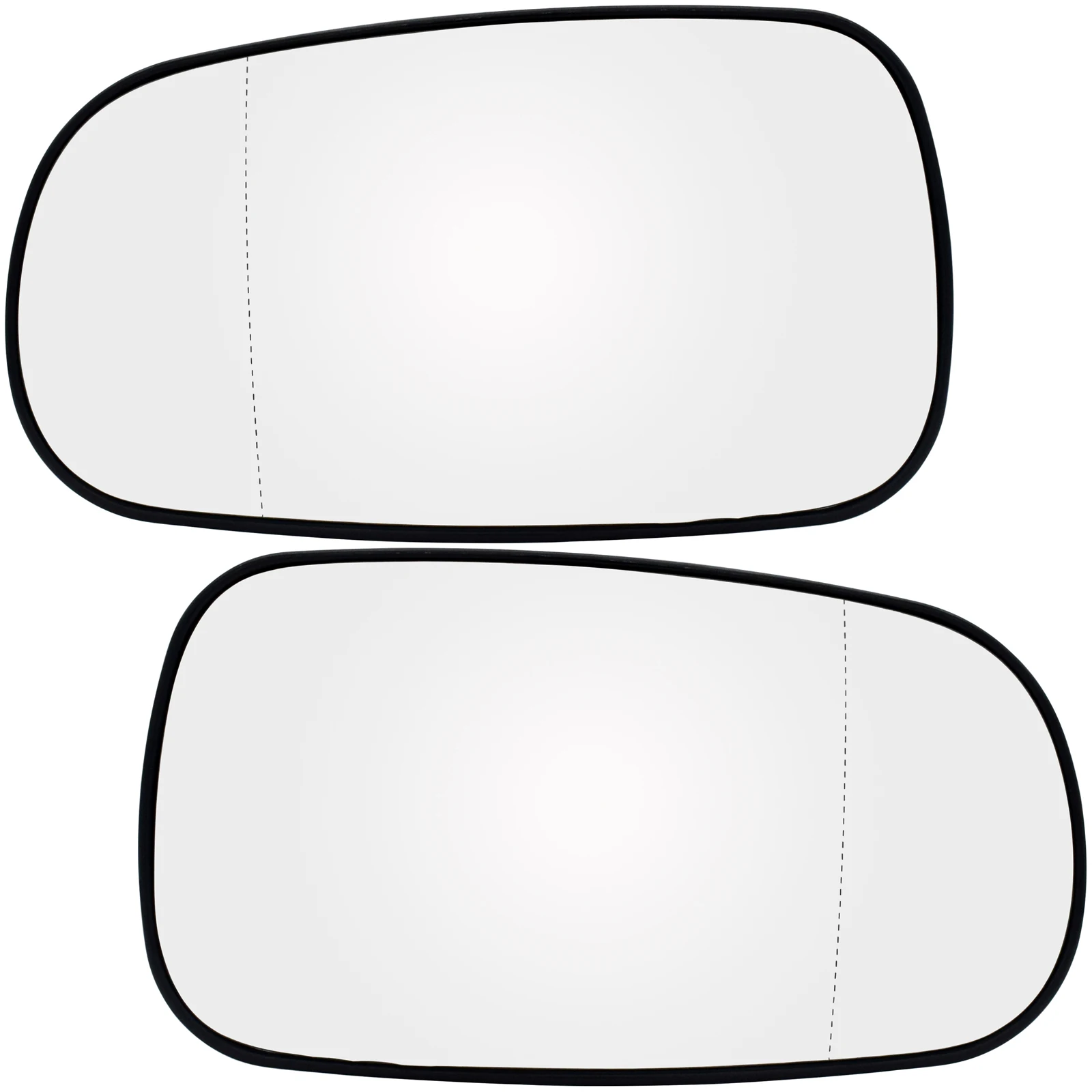 Für Saab 9-5 9-3 YS3F YS3E 2002–2012, linke rechte Tür, seitlicher Außenspiegel, Glas, beheizt, mit Basis, toter Winkel, Rückplatte, Federclip