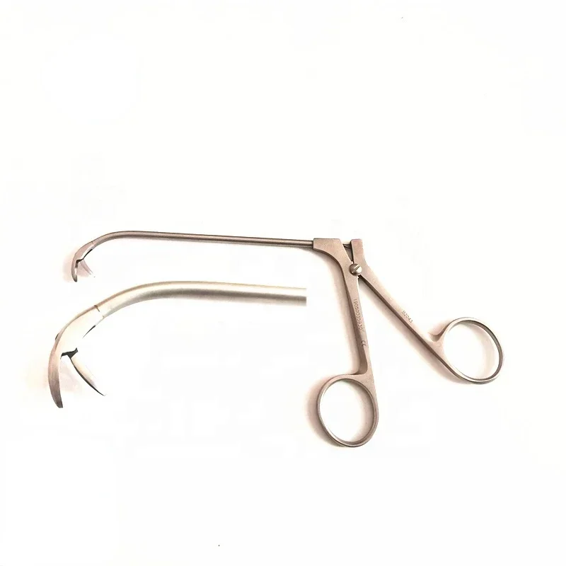 

Эндоскоп Ent, эндоскопические щипцы для носовых тканей, хирургический инструмент, щипцы для захвата носа, изогнутые вниз 90 ° , открыть назад 120 °