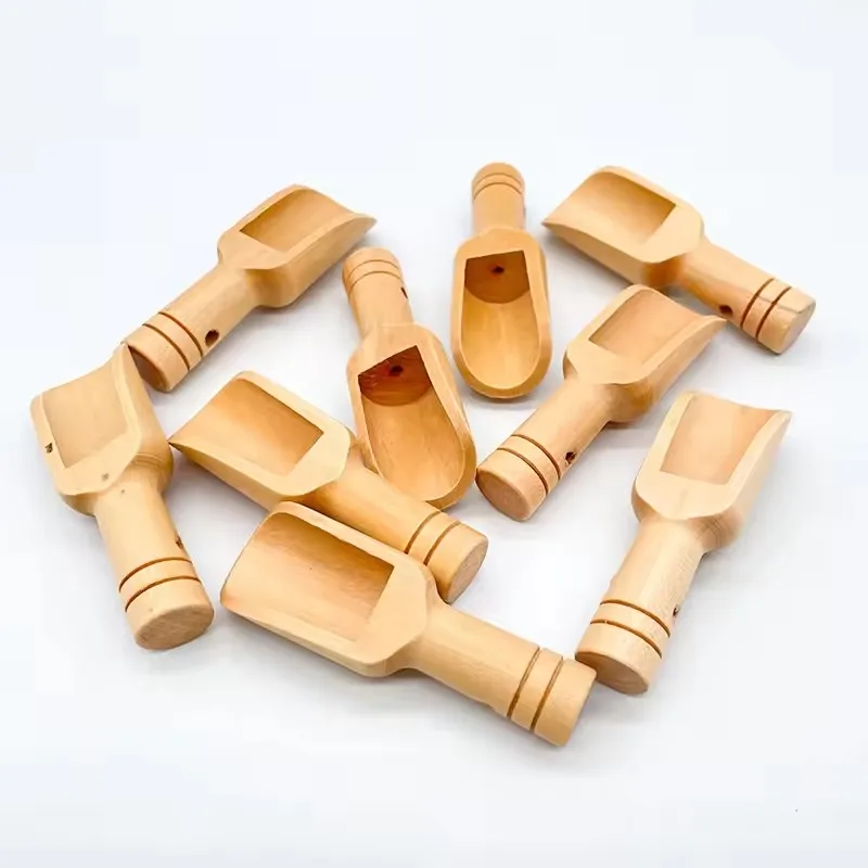 

Mini Wooden Spoons Kitchen Salt Spoons Seasoning Candy Coffee Bean Spices Bath Salt Spoons Tea Kitchen Small Accessories