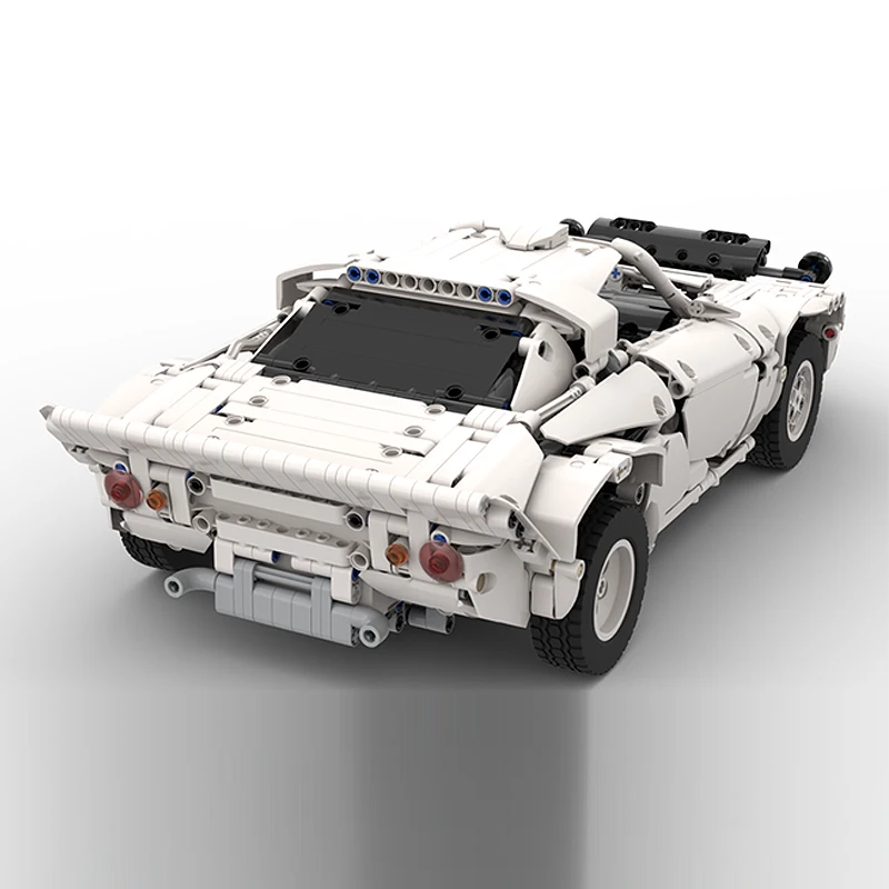 Modello di auto da corsa di velocità MOC Mattoni da costruzione Stratos HF Rally Auto da corsa Tecnologia modulare Regali Vacanza Assemblare Giocattoli per bambini