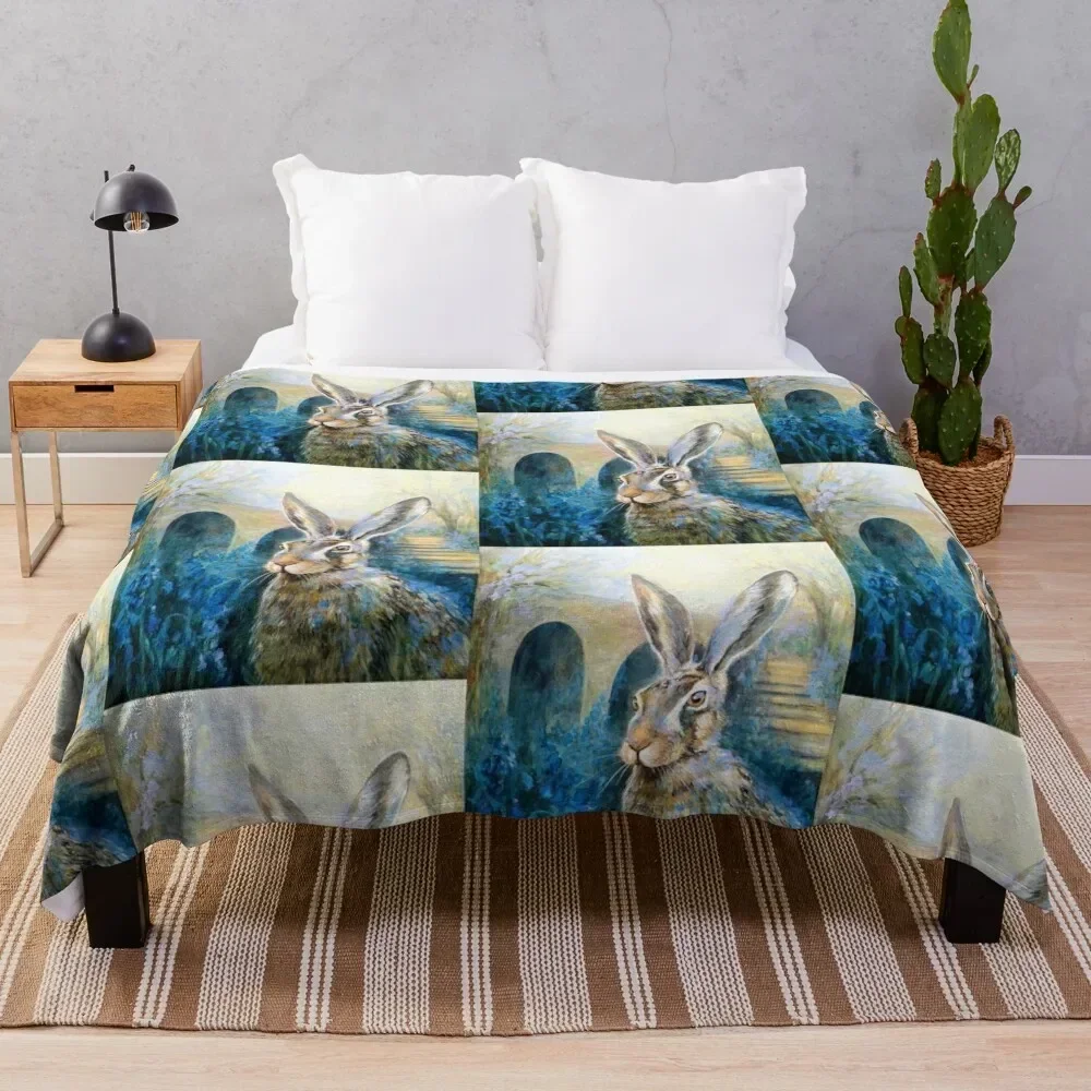 Bluebell Hare Throw Blanket decorative Thermal Designers Blankets