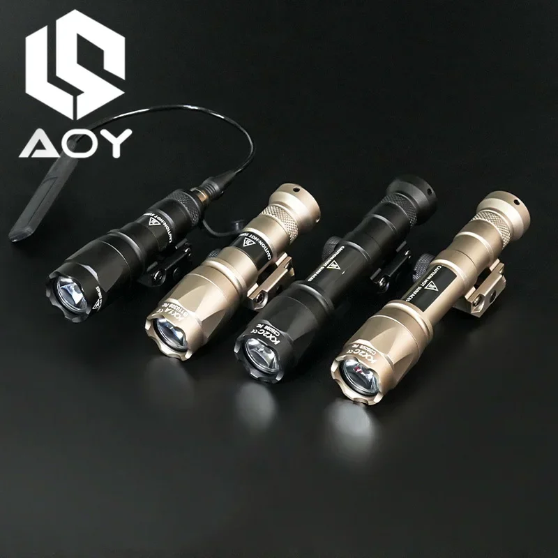 Airsoft Tactical SF M300C M600C Flashlight White LED Light Hunting Weapon AR15 HK416 M300 M600 Metal Scout Light Fit 20mm Rail