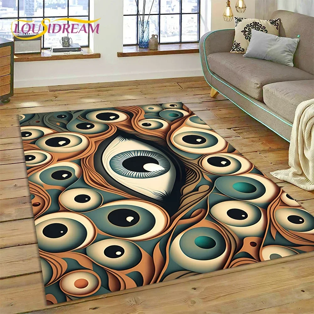 Evil Eye Turkey Blue Nazar Eye of Horus Carpet Rug for Bedroom Living Room Home Sofa Decoration,Child Game Large Decor Floor Mat