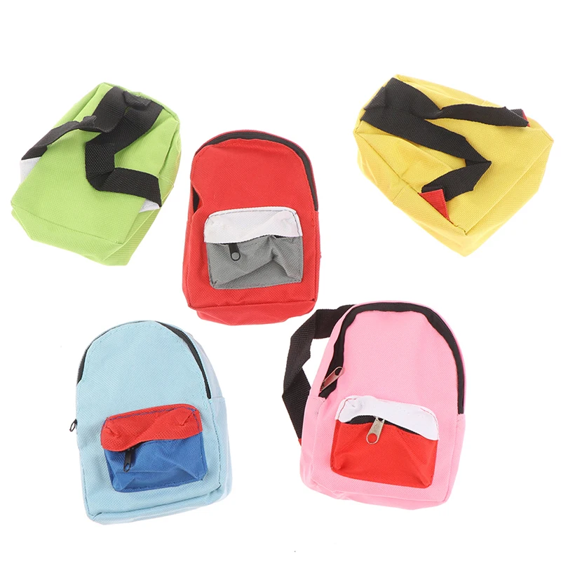 1pcs Bags Mini Doll Backpack Model Mini Schoolbag Ornament Mini Backpack Model for Home  Doll Photography