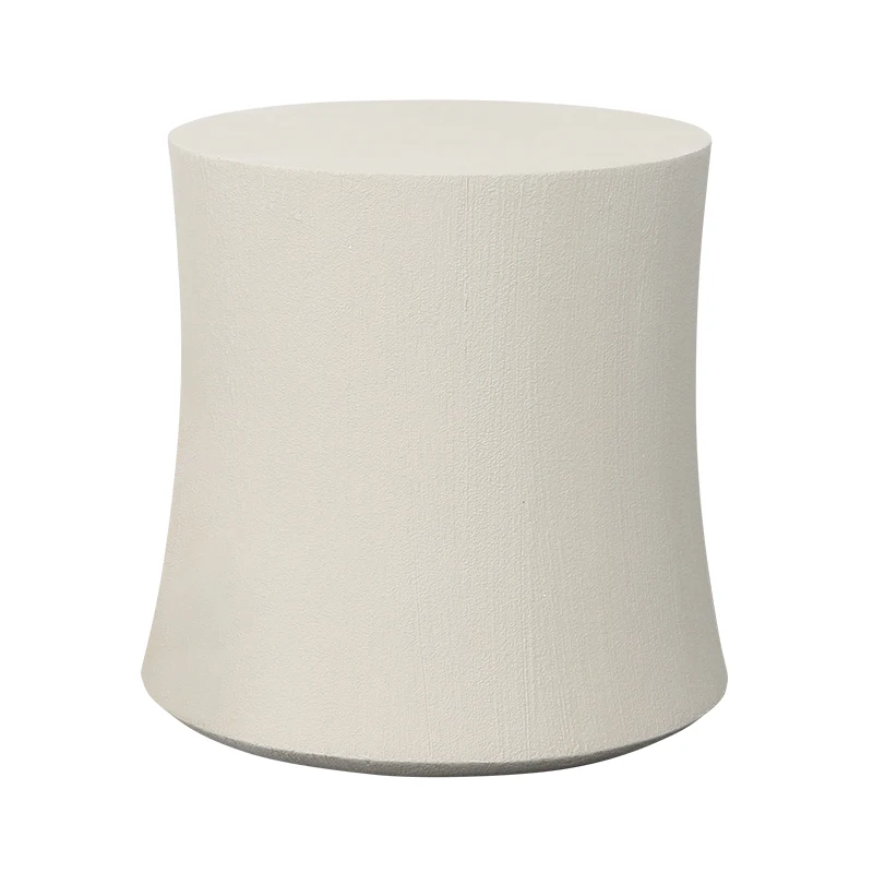 Italian minimalist designer white round coffee table modern side table Combination for living room furniture