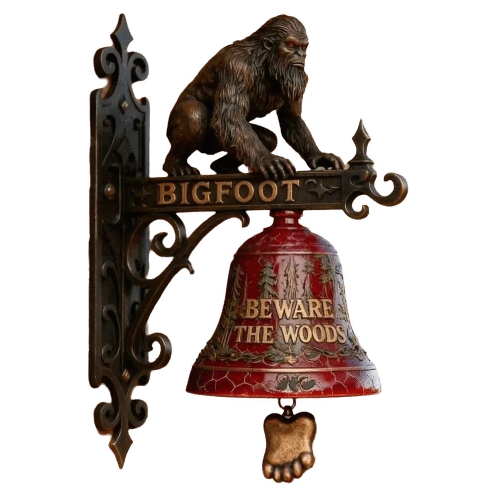 

Wall-Mounted Krampus Decorative Ornament Resin Material Antique-Finished Bronze Farm-Inspired Hanging Decor 3D Sculpted