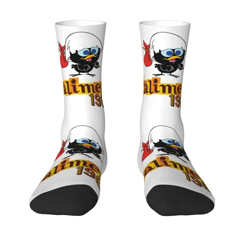 

Cartoon Chiken Calimero Men's Crew Socks Unisex Fashion Spring Summer Autumn Winter Dress Socks