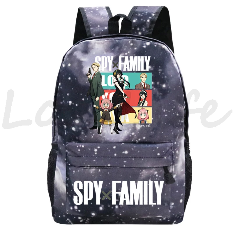 Anime Spy X Family Backpack for Girls Students Rucksack Zipper Bookbag Anya Graphic Schoolbag Kawaii Manga Kids Cartoon Mochila