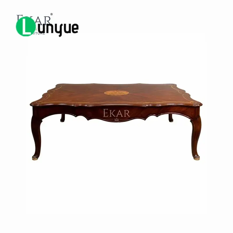 Starburst Coffee Table French Fan Shaped Dining Table Oval Floral Ornaments Deluxe Living Room Bedroom Furniture Home Decor
