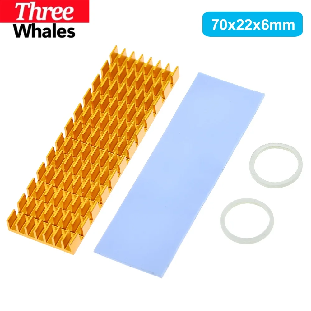 1/3/5PCS 3MM 6MM Heatsink Heat Dissipation Radiator M.2 Cooling Heat Sink Heat Thermal Pads for M.2 NGFF 2280 PCI-E NVME SSD