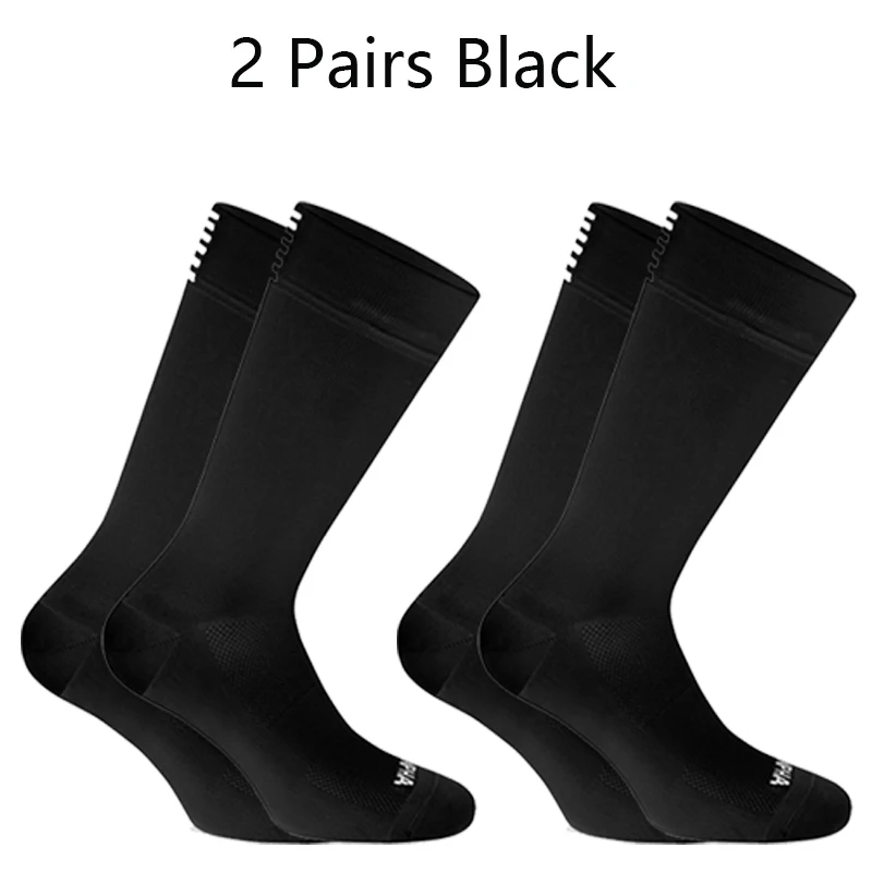2 Paar Radsocken für Herren, atmungsaktives Mesh, hochwertige Profi-Wettkampfsocken, Marken-Sportsocken, Laufsocken, Rennradsocken