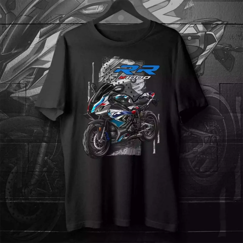 

B|M.W M1000RR T-Shirt 2021-2024, Motorcycle Tee Shirt for Motorrad Riders 00000073#A1 men women summer tee cotton tshirts
