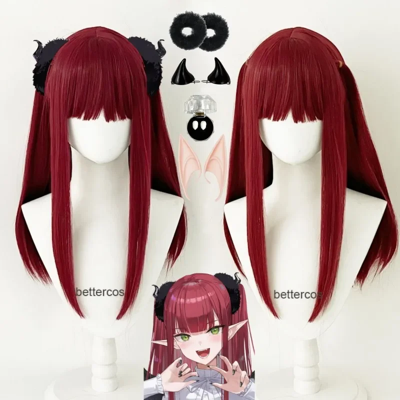 Anime Cosplay Marine Kitagawa/rizu Kyun wig red Kitagawa Marine devil cosplay wigs