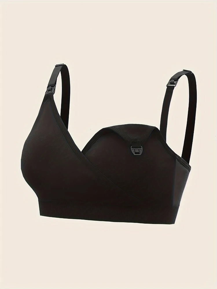 Conjunto de 3 piezas de Sujetador de lactancia, ropa interior de maternidad, copa completa, sin aros, cómodo