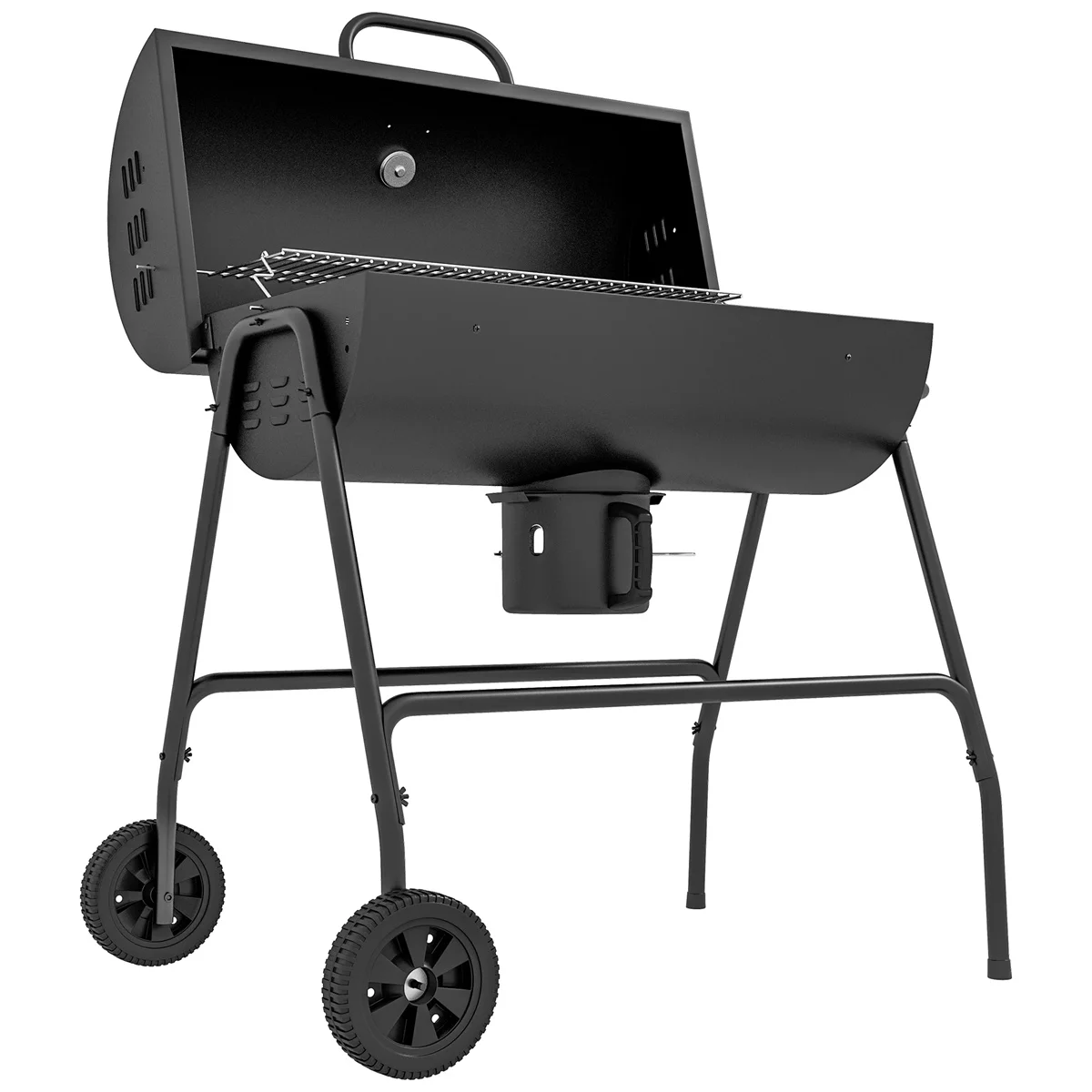

Outdoor Furniture Barrel Charcoal Grill/grill with Wheels