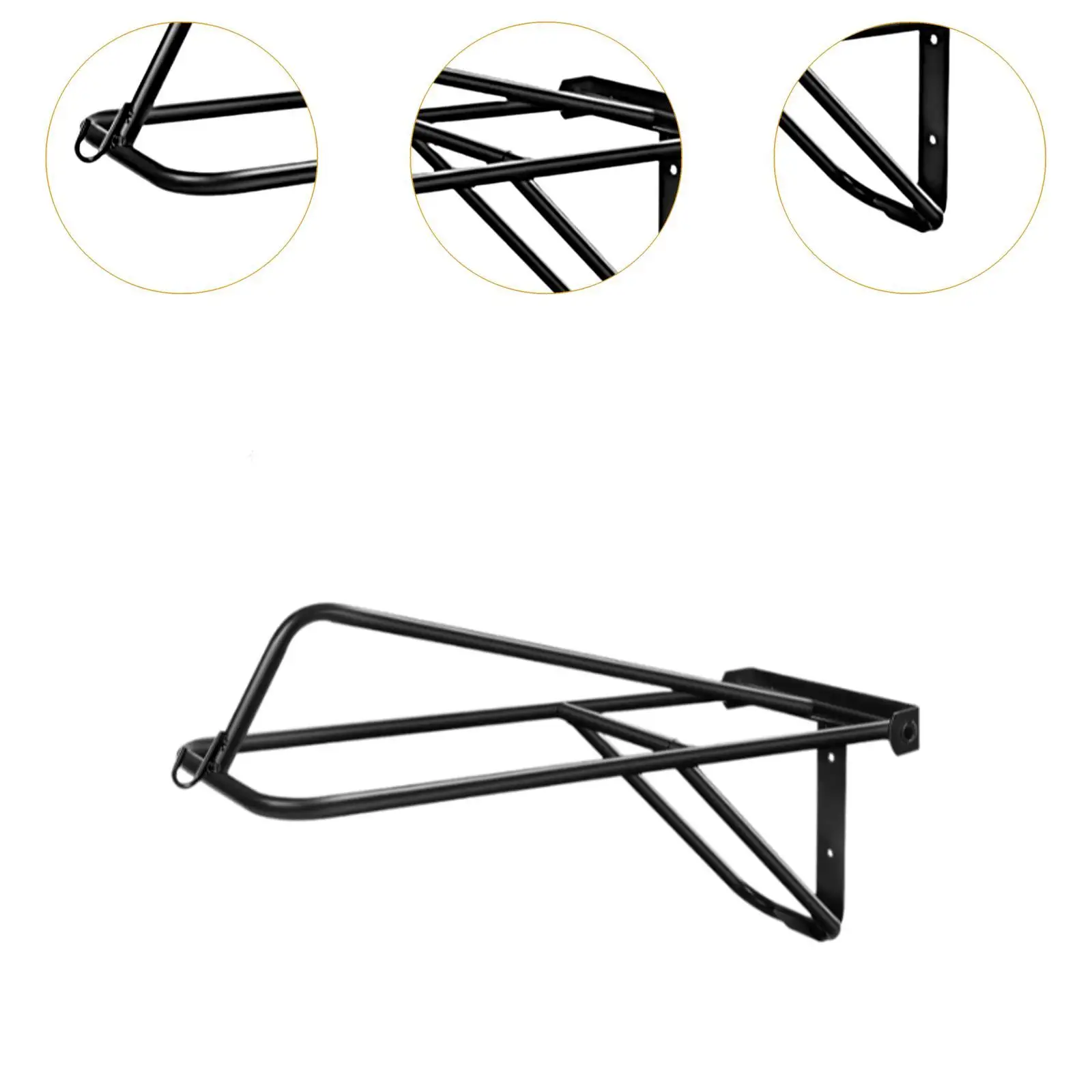Foldable Saddle Rack Heavy Duty Metal Organizer Portable Wall Mounted Stand for Horse Clubs Barns