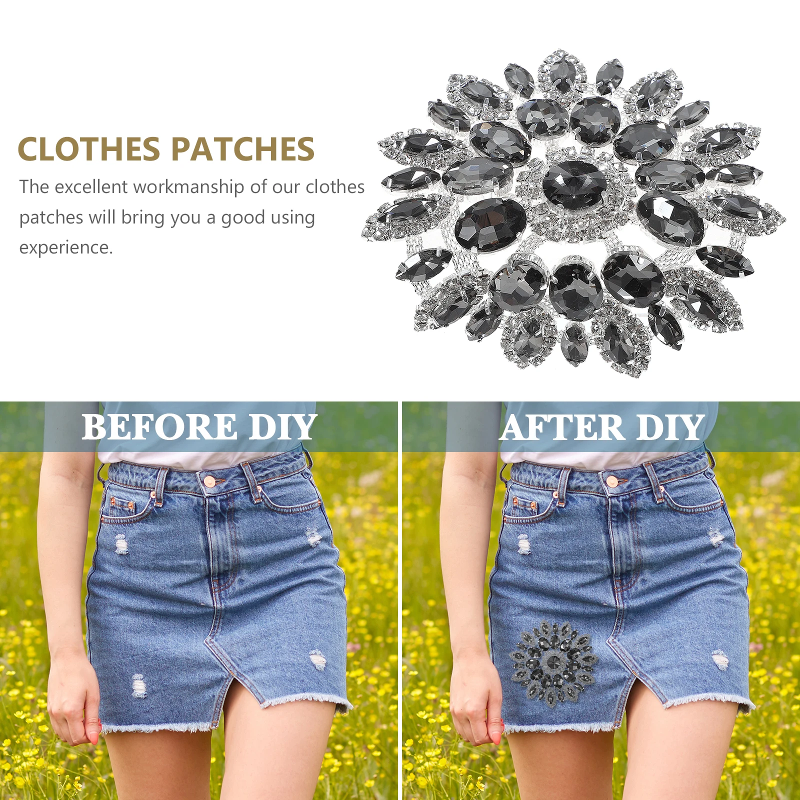 

Claw Chain Rhinestone Code Hot Melt Adhesive Clothing Patches Decorative Garment Repairing Sewing Craft Brooch