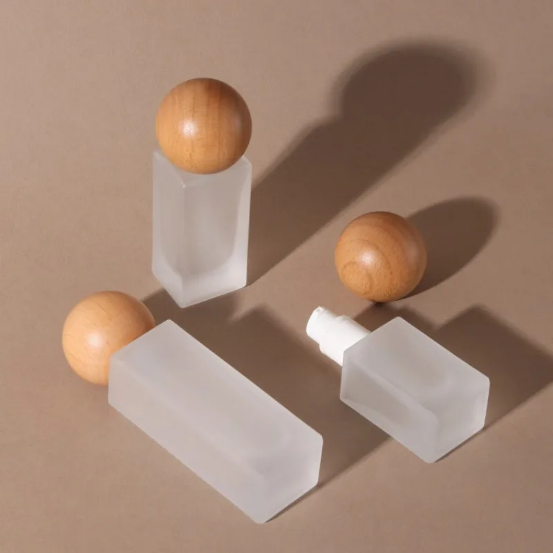 6 Stück Mattglas-Leerflaschen mit Pumpverschluss für Essenz, Flüssig-Foundation, Nachfüllbare Hautpflegebehälter, Reise- und Reisegegenstände – Detail 3