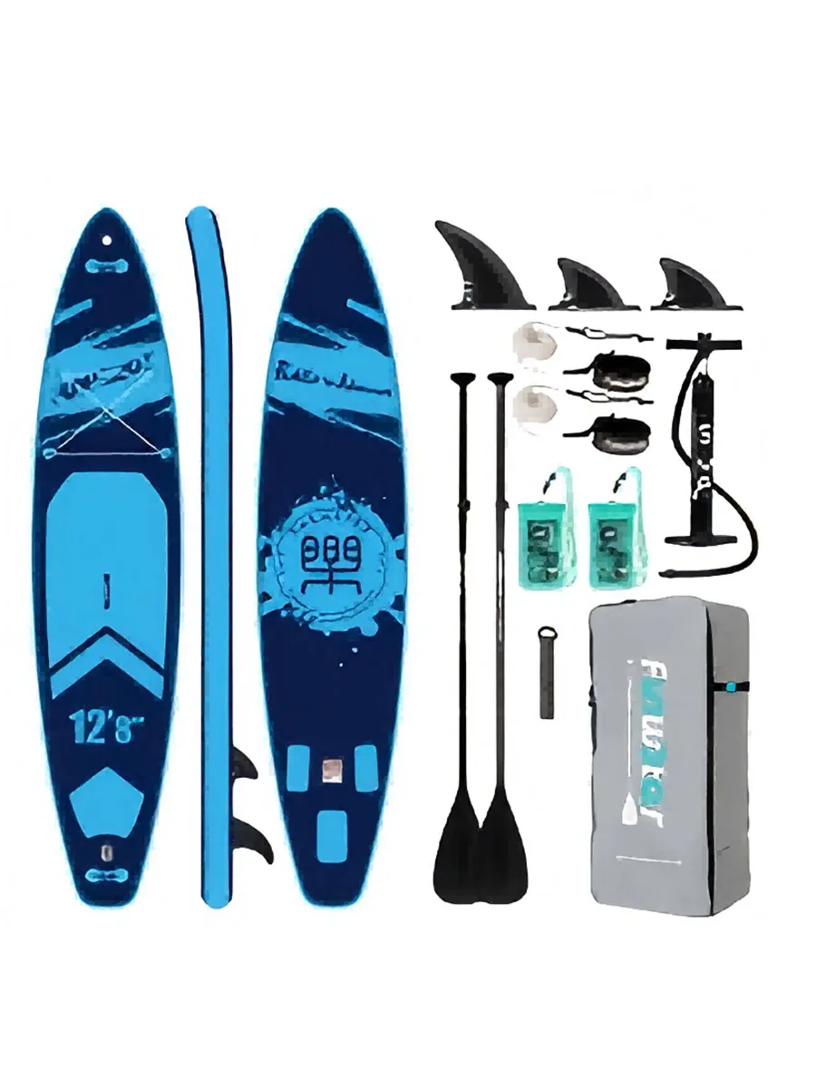 Funwater SUPFW39A Ultraleichtes aufblasbares Paddleboard 385*85*15 cm, PVC-Material, Wassersport für Erwachsene, Yoga, Angeln, Reisen, rutschfestes Paddleboard zum Surfen auf dem Meer.