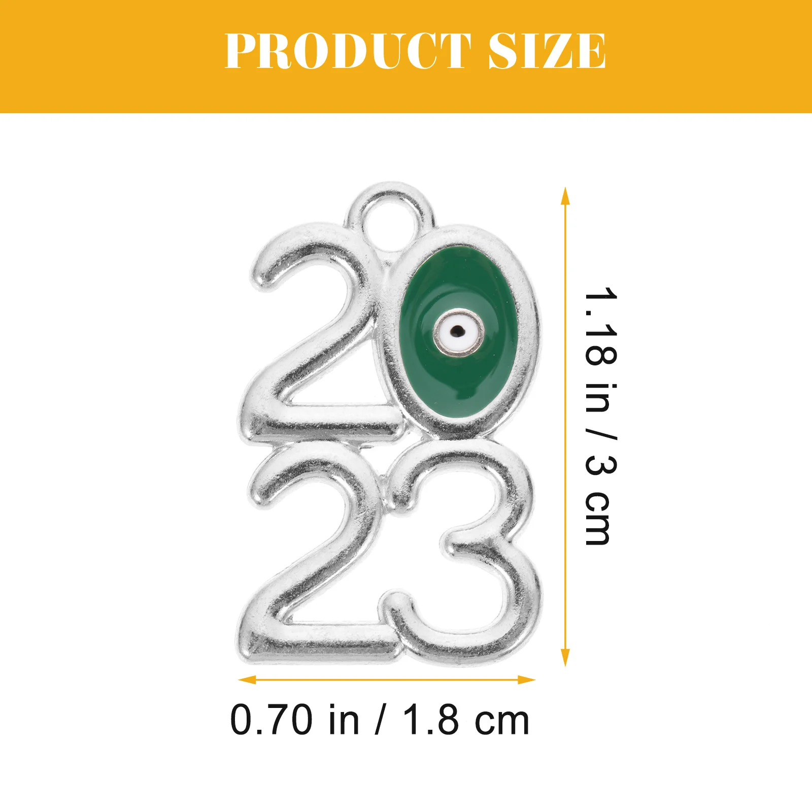 

20 Pcs Digital Pendant Ornaments Jewelry Jewellery Making Key Charm for Number Charms Bulk Alloy Year Round Numbers