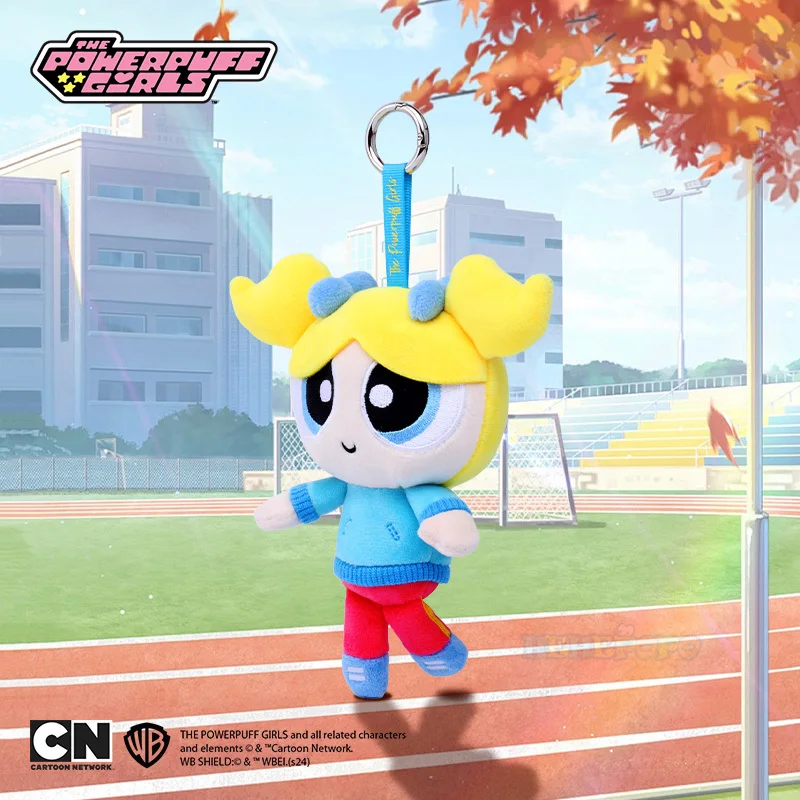 15cm New The Powerpuff Girls Plush Keychain – Fun and Adorable Accessory for Bags and Keys