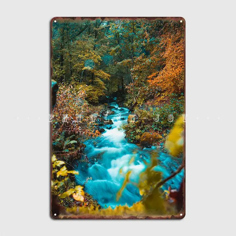 Autumn Stream Metal Sign Club Bar Designing Club Party Plaques Tin Sign Posters