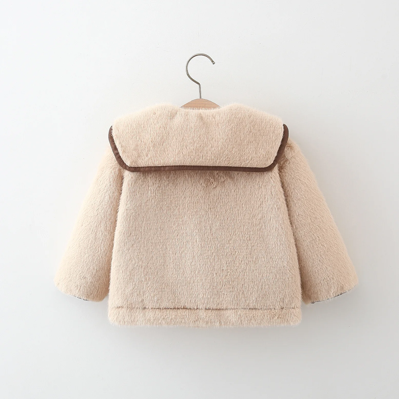 Fashion Fleece Thick Infant Toddler Child Warm Coat Toddler Outwear Collar Tie Girl Clothes Baby Girls Coat Winter Jacket