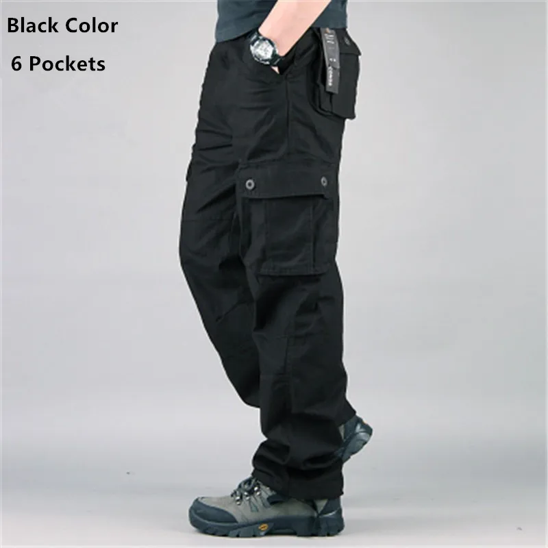 Pantaloni cargo da uomo militari multi tasche Safari all'aperto dritto Plus Size 40 42 44 Pantaloni da pista tattici in cotone Pantaloni lunghi maschili